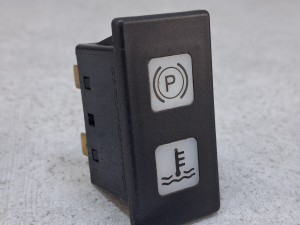 Kontrolka temperatury wody - płynu chłodzącego, kontrolka świetlna hamulca postojowego - ręcznego, autobusu BOVA Futura FHD, FLD, EURO 3, na desce rozdzielczej, Carlingswitch nr 242234, 4 PINy