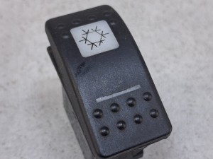Klawisz, przycisk, włącznik klimatyzacji autobusu BOVA Futura EURO 3, FHD, FLD, Carling Technologies VDB2 0624 R, 15A, 24 V, nr 242222, 10 PINów