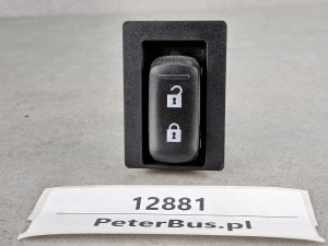 Klawisz, przycisk, włącznik centralny zamek, symbole kłódki, zamknięta i otwarta kłódka, SCANIA