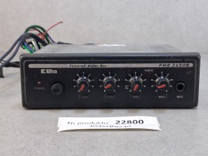 Wzmacniacz autobusowy Powered Mixer Bus, panel sterowania dźwiękiem Eltra PMB 2x50B, radio, video, mikrofon, SPRAWDZONY, sprawny, gotowy do pracy