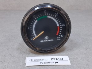 Obrotomierz BOVA EURO 3, Futura FHD, FLD, licznik obrotów B-241784  - ładne gniazda podświetlenia, nr 888 105 006 