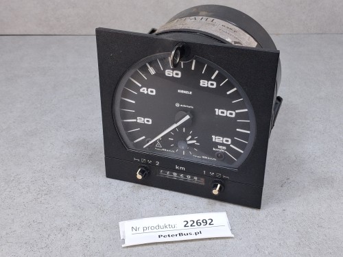22692, Tachograf analogowy MANNESMANN KIENZLE Typ 1318.27, na kluczyk, 24V, kwadratowy przód, SETRA 315, rejestrujący pracę dwóch kierowców, rok produkcji 2000, nr 7 722 001 000 (9).jpg