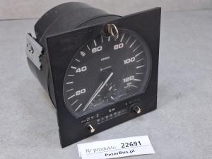 Tachograf analogowy MANNESMANN KIENZLE Typ 1318.27, na kluczyk, 24V, kwadratowy przód, SETRA 315, rejestrujący pracę dwóch kierowców, rok produkcji 2001, nr 7 722 013 000 