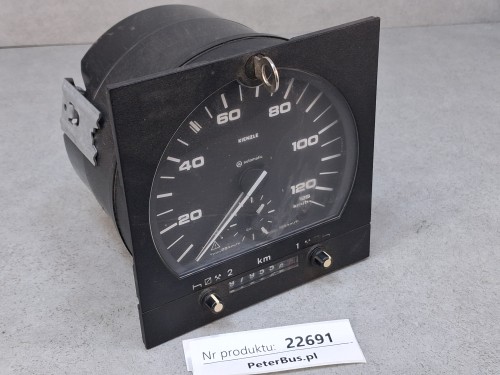 22691, Tachograf analogowy MANNESMANN KIENZLE Typ 1318.27, na kluczyk, 24V, kwadratowy przód, SETRA 315, rejestrujący pracę dwóch kierowców, rok produkcji 2001, nr 7 722 013 000  (9).jpg