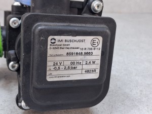 Zawór czynnika chłodzącego Buschjost nr 8591648.9663, 24V