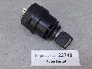 Stacyjka zapłonu SETRA S315 HD, GT-HD, stary typ, kwadratowe kluczyki, nr 52046, PA86-M40, 6 PINów 