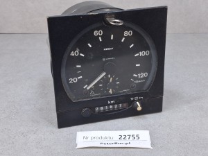 Tachograf analogowy Siemens VDO typ 1318.24, na kluczyk, rok produkcji 2000, zasilanie 24V, okrągły, rejestrujący pracę 1 kierowcy, nr 85 27101 6407