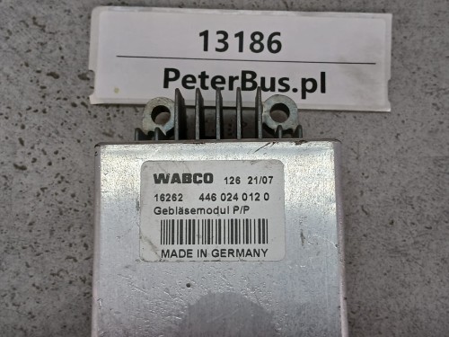 13186, Sterownik wentylatorów klimatyzacji, płynnej regulacji obrotów WABCO 446 024 012 0, rok 2007, WABCO 4460240120  (2).jpeg