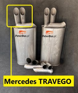 Rura wydechowa, wylotowa Mercedes O580 RH, RHD Travego