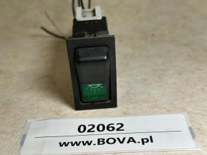Klawisz, włącznik oświetlenia wewnętrznego, świateł na fotelami pasażerów SCANIA Irizar EURO 2, nr  511.054