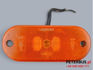 Obrysówka 24V pomarańczowa autobusu, montowana na klapie kufra, 24V, wymiary 10,5 x 4,5 cm 