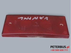 Klosz czerwony nr 0231433, R5W, wymiary 19 x 8 cm, VAN HOOL