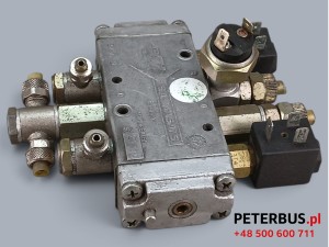 Elektrozawór otwierania drzwi VAN HOOL - EOS Masats 2129A + dwie cewki FLO CONTROL 22120 D 24 