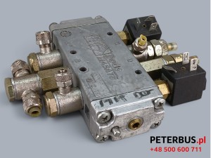 Elektrozawór otwierania drzwi SCANIA IRIZAR Masats 22129A24 + dwie cewki FLO Control 22120 D24