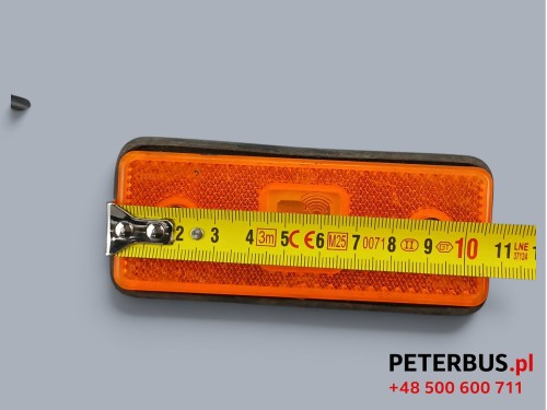 13849, Obrysówka 24V pomarańczowa autobusu, montowana na klapie kufra, 24V, wymiary 10,5 x 4,5 cm (3).jpg