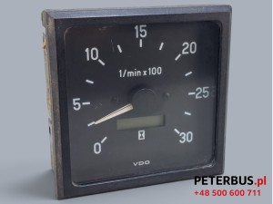 Obrotomierz, zegar, wskaźnik obrotów VDO nr 333 251 980 003X, Mercedes O550 Integro
