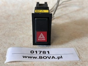 Przycisk, klawisz, włącznik świateł awaryjnych HLF nr 443 851 443 820, ZFK4