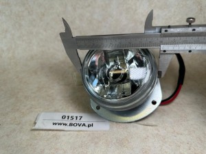 Lampa przednia, soczewka, światło autobusu fi 90 mm