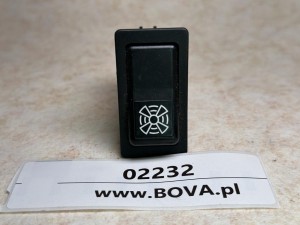 Klawisz, przycisk, włącznik z symbolem wentylatora, nadmuchu