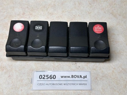 02560, Zestaw klawiszy pulpitu RENAULT ILIADE, stop, światła awaryjne (3).jpeg