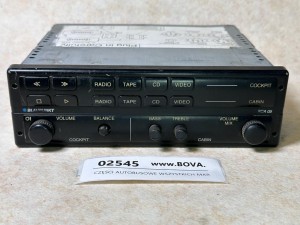 Wzmacniacz autobusowy BLAPUNKT BCA 05, panel sterowania nagłośnieniem RADIO, KASETA, CD, VIDEO, kokpit i kabina