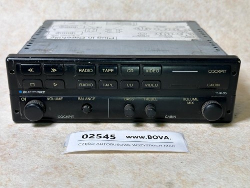 02545, Wzmacniacz autobusowy BLAPUNKT BCA 05, panel sterowania nagłośnieniem RADIO, KASETA, CD, VIDEO, kokpit i kabina (1).jpeg