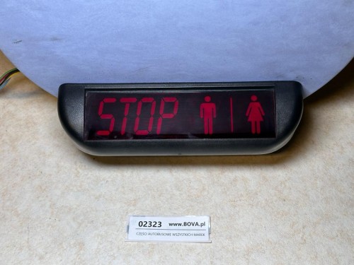 02323, Wyświetlacz STOP, WC, symbol mężczyzna, kobieta, umieszczony pod sufitem autobusu, SCANIA IRIAZAR (2).jpeg