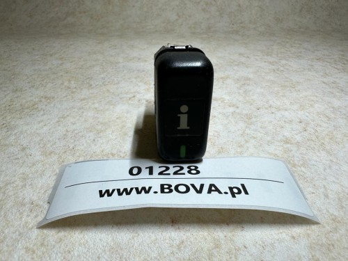 01228, Klawisz, włącznik, przycisk pulpitu autobusu, Mercedes nr 1459.24V, 002 545 69 07, z literą I (2).jpg