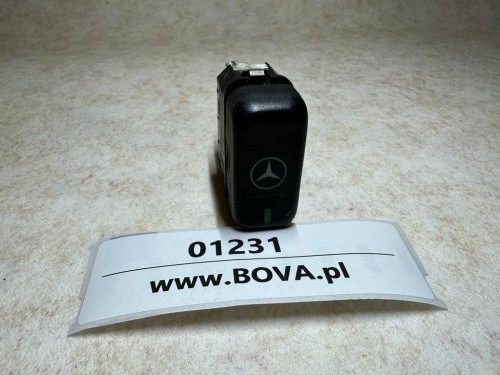01231, Klawisz, włącznik, przycisk pulpitu autobusu, Mercedes nr 1459.24V, 002 545 68 07, symbol Mercedes) (2).jpg