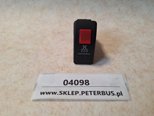 04098, Przycisk BOVA Futura, FLD EURO 3, z symbolem spirali i czerwonym guzikiem, włącznik podgrzewanie  (4).jpeg