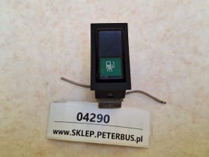 Klawisz, włącznik, przycisk IRISBUS AXER z symbolem dystrybutora, HLF nr 443 851 443 820