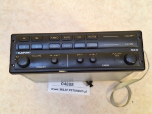 Wzmacniacz autobusowy  BLAUPUNKT BCA 05, nr 7 607 005 200 5, panel sterownia RADIO, kaseta, CD, video 