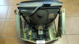 Monitor autobusu SCANIA IRIZAR CENTURY, podwieszany, pod zabudowę, szklany ekran, EURO 3 