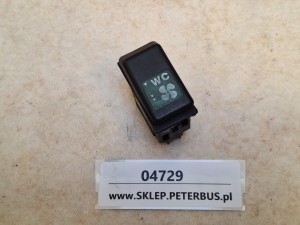 Przycisk, klawisz, włącznik nawiewów, nadmuchów - wyciągu  WC SETRA S 315 nr 514.137