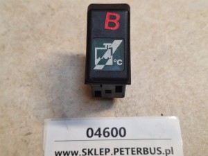 Przycisk, klawisz, SETRA S 315 nr 514.111, z symbolem płynu chłodzącego