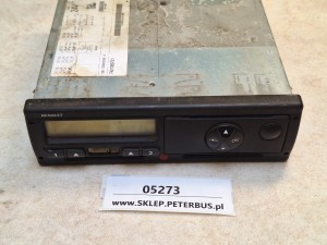 Tachograf cyfrowy RENAULT, VDO 1381.1052300008 A, nr 7421089721,  24 V - USZKODZONY