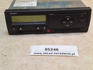 Tachograf cyfrowy RENAULT, VDO 1381.1052300006 A, nr 7421089713,  24 V 