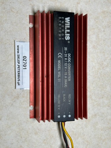 02701, Przetwornica napięcia DCDC Converter 20-31V  12V-14 A, Willis Energy System Model WSL 51 (1).jpeg