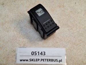 Klawisz, przycisk, włącznik oświetlenia kufrów bagażowych autobusu BOVA Futura FHD, FLD, EURO 3