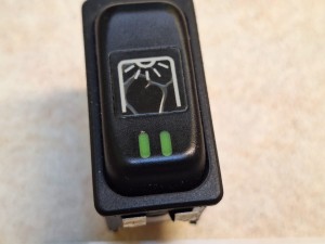 Przycisk, klawisz, włącznik deski rozdzielczej MERCEDES O550 Integro, nr  611 540 00 66, oświetlenie wewnętrzne 