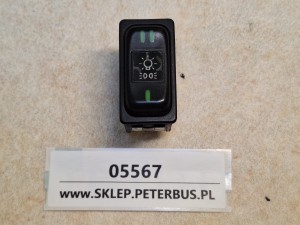 Przycisk, klawisz, włącznik deski rozdzielczej MERCEDES O550 Integro, nr  611 540 00 66, włącznik świateł
