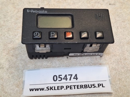 05474, Panel sterowania ogrzewaniem postojowym RENAULT ILIADE, RVI 5010 393 049 B, 8EU 007 627-02  (1).jpg