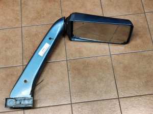 Lusterko autokarowe, zewnętrzne, BOVA FUTURA EURO 3, LEWE, kolor niebieski, montaż na ślizg