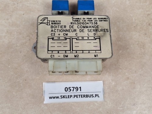 05791, Skrzynka sterująca siłownika zamka CRESTO 1696001, RVI 5010347538, RENAULT ILIADE  (2).jpg