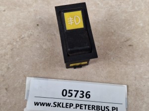 Przycisk, klawisz, włącznik pulpitu HLF nr 443 851 533 820, włącznik świateł IRISBUS KAROSA