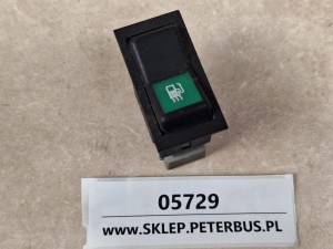 Klawisz, włącznik, przycisk IRISBUS AXER z symbolem dystrybutora, HLF nr 443 851 591 820