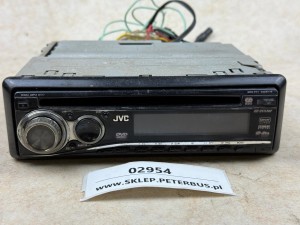 Odtwarzacz DVD, WMA, MP3, WAV, JVC typ KD-DV5302, z pilotem i okablowaniem