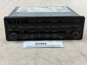Wzmacniacz autobusowy  BLAUPUNKT BCA 08 TA, nr 7 607 803 010, panel sterownia RADIO, kaseta, AUX, video, SCANIA IRIZAR 