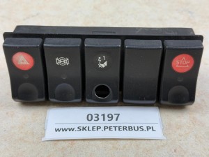 Klawisze, przyciski, włączniki pulpitu RENAULT ILIADE, EURO 2, zestaw 5 klawiszy