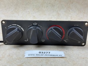 Panel sterowania nawiewem, temperaturą IRISBUS AXER, 4 pokrętła, WOLFLE nr 543062, nr 543062.401